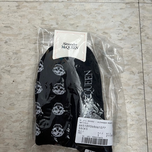 Alexander McQueen Intarsia Crew Socks - Picture 8 of 8